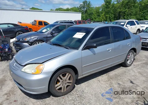 2003 Honda Civic Lx из США, поврежденный, VIN 2HGES16613H509520